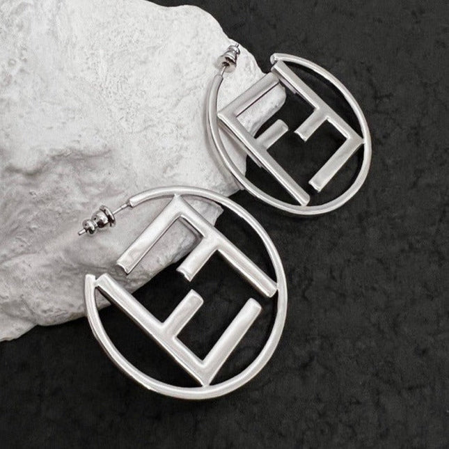 DOUBLE F SILVER EARRINGS