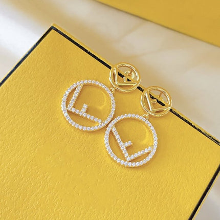 DOUBLE F GOLD DIAMOND EARRINGS