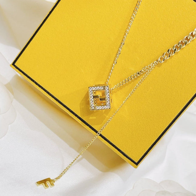 FF GOLD DIAMOND NECKLACE