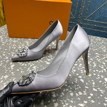 LV MET SLINGBACK PUMP GREY