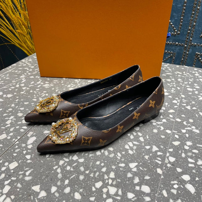 LV MET FLAT BALLERINA MONOGRAM