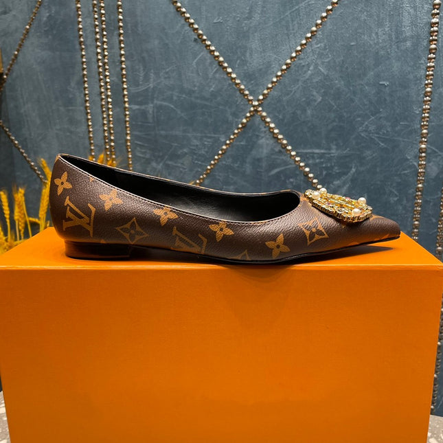 LV MET FLAT BALLERINA MONOGRAM