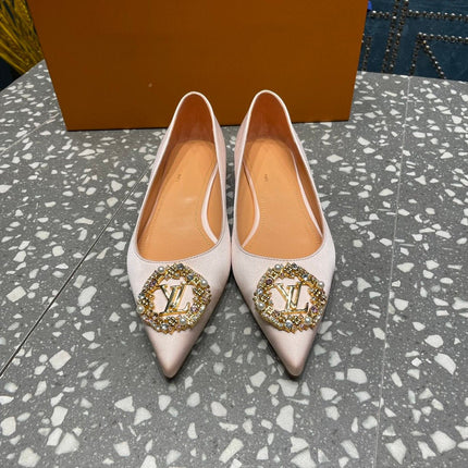 LV MET FLAT BALLERINA BEIGE