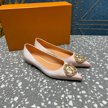 LV MET FLAT BALLERINA BEIGE