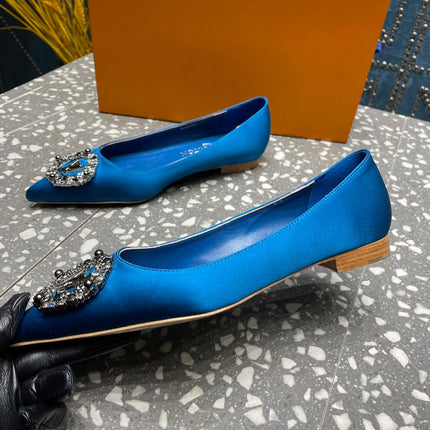 LV MET FLAT BALLERINA BLUE