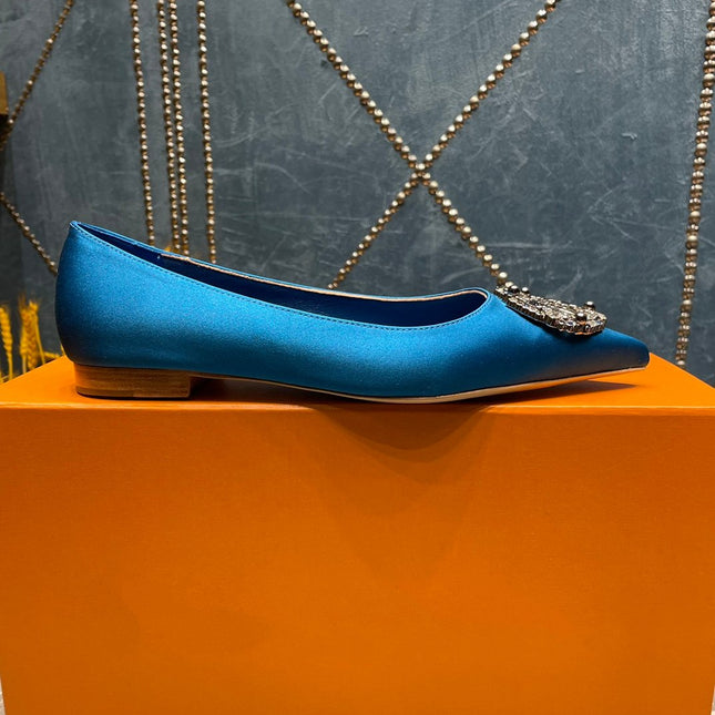 LV MET FLAT BALLERINA BLUE