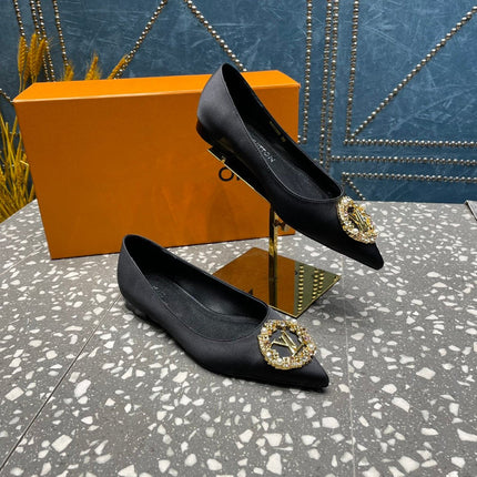 LV MET FLAT BALLERINA NOIR