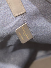 LARGE TOUJOURS 37 BLUE DENIM OBLIQUE JACQUARD