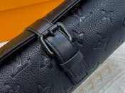 ETUI 3 MONTRES MONOGRAM TAURILLON BLACK CALFSKIN