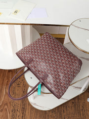 SAINT LOUIS MM 30CM BURGUNDY CANVAS