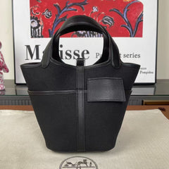 CARGO PICOTIN BAG 18 IN BLACK TOGO GOLD HARDWARE