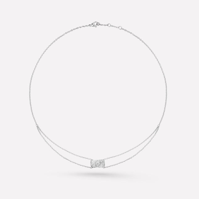 CRUSH SILVER DIAMOND NECKLACE