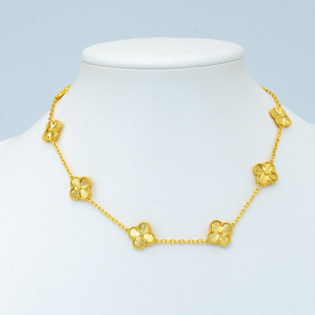 VINTAGE NECKLACE 10 MOTIFS GOLD