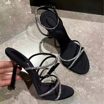 Luxury Open Toe High Heel Sandals - Party Shoes