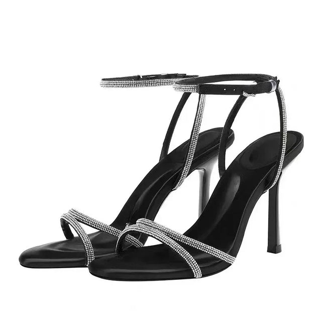 Luxury Open Toe High Heel Sandals - Party Shoes