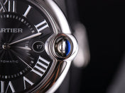 BALLON BLEU 42 BLACK DIAL LEATHER BRACELET
