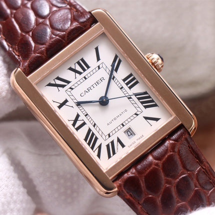 TANK SOLO XI W5200026 ROSE GOLD CASE BROWN LEATHER STRAP