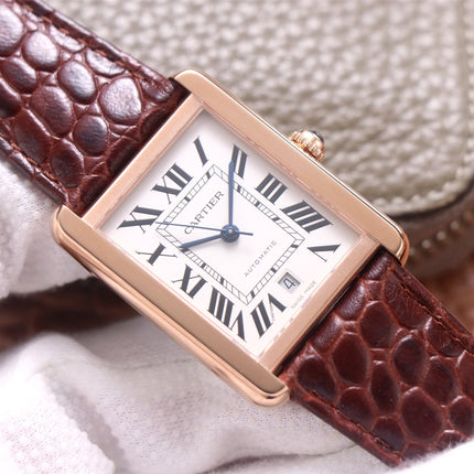 TANK SOLO XI W5200026 ROSE GOLD CASE BROWN LEATHER STRAP