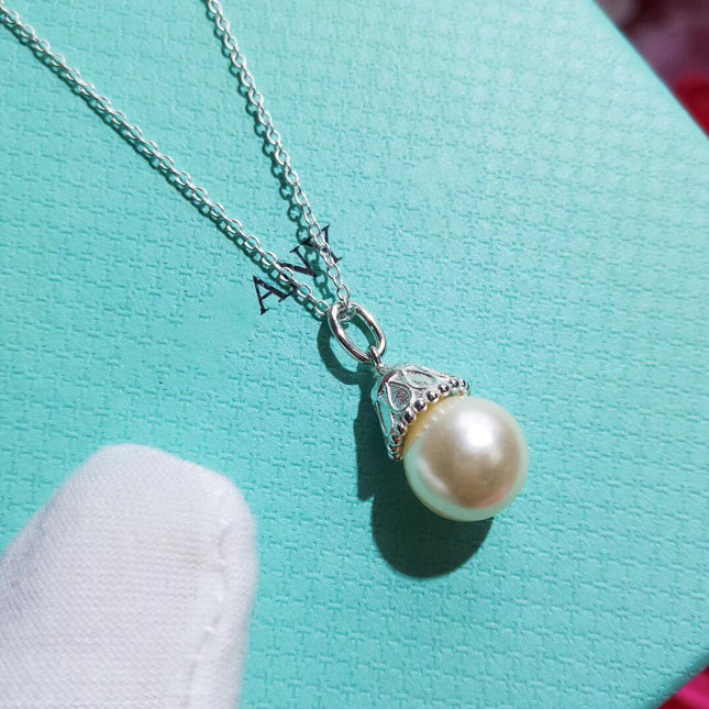 PEARL PENDANT GATSBY ZIEGFELD PEARL SILVER NECKLACE