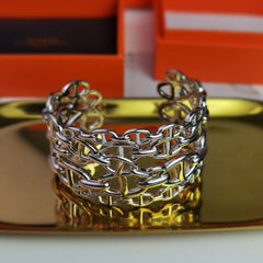 CHAINE BRACELET D'ANCRE ENCHAINEE VERY LARGE MODEL