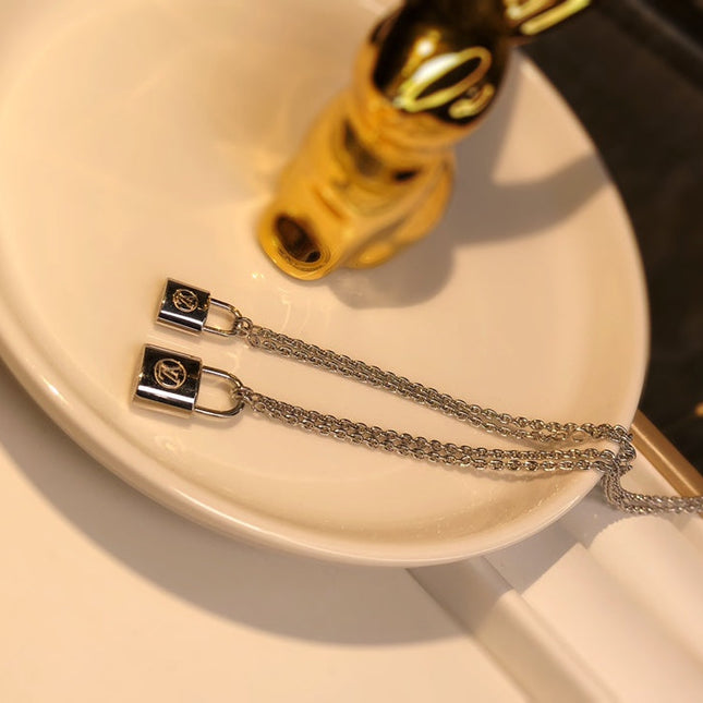 LV CHARITY LOCK NECKLACE