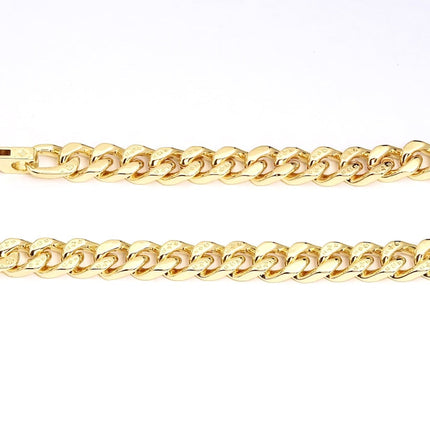 CHAIN LINKS MONOGRAM PATTERN BRACELET GOLD-COLOR HARDWARE