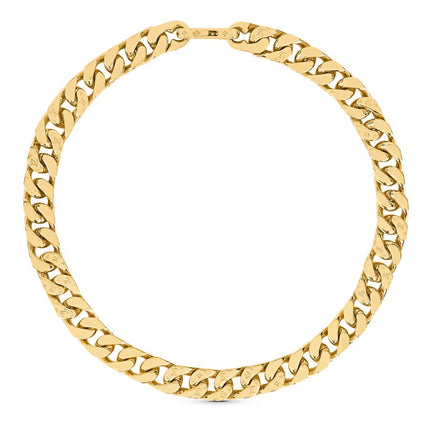 CHAIN LINKS MONOGRAM PATTERN NECKLACE GOLD-COLOR HARDWARE