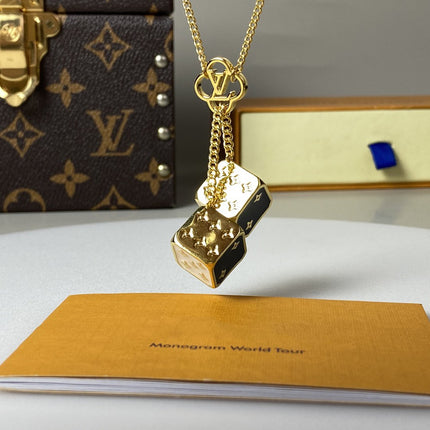 LV NEW DICE GAME ON NECKLACE