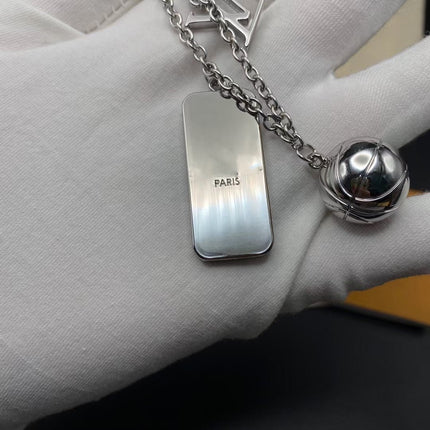 LVXNBA BALL AND TAB PENDANT