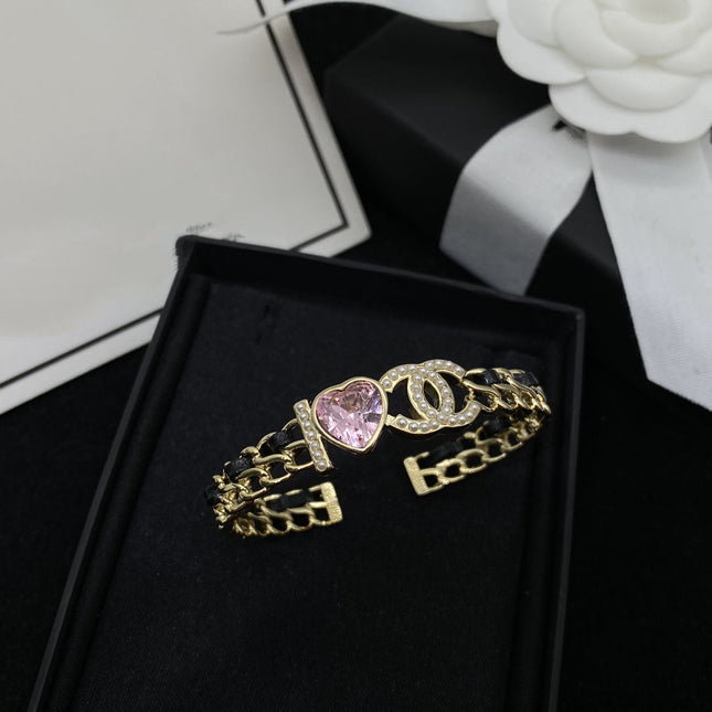 CC HEART PINK BRACELET GOLD DIAMOND