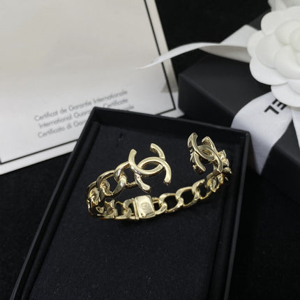 DOUBLE CC GOLD BRACELET