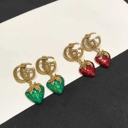 GG STRAWBERRY EARRINGS