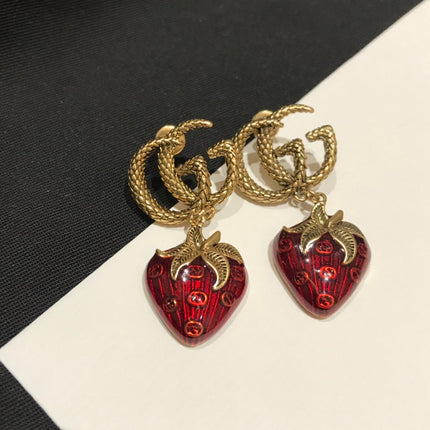 GG STRAWBERRY EARRINGS