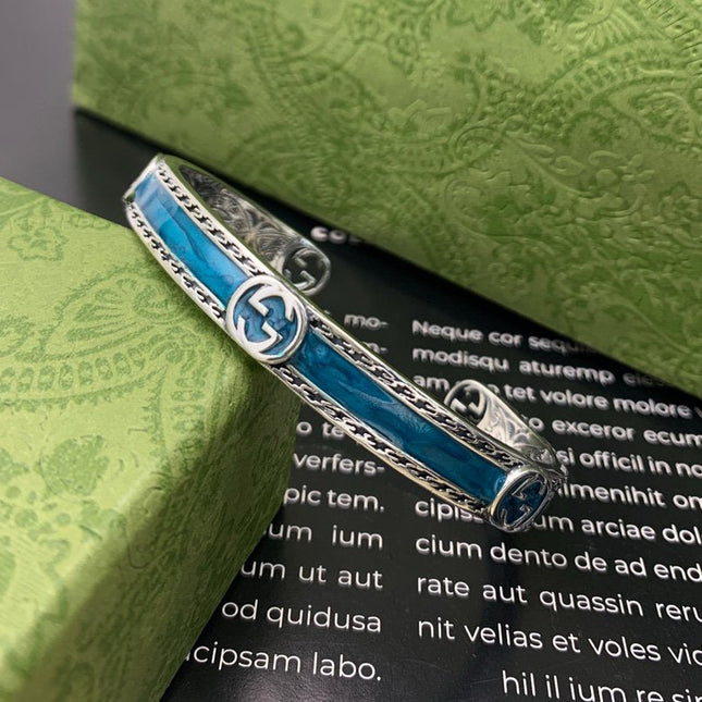 GG TURQUOISE ENAMEL BRACELET