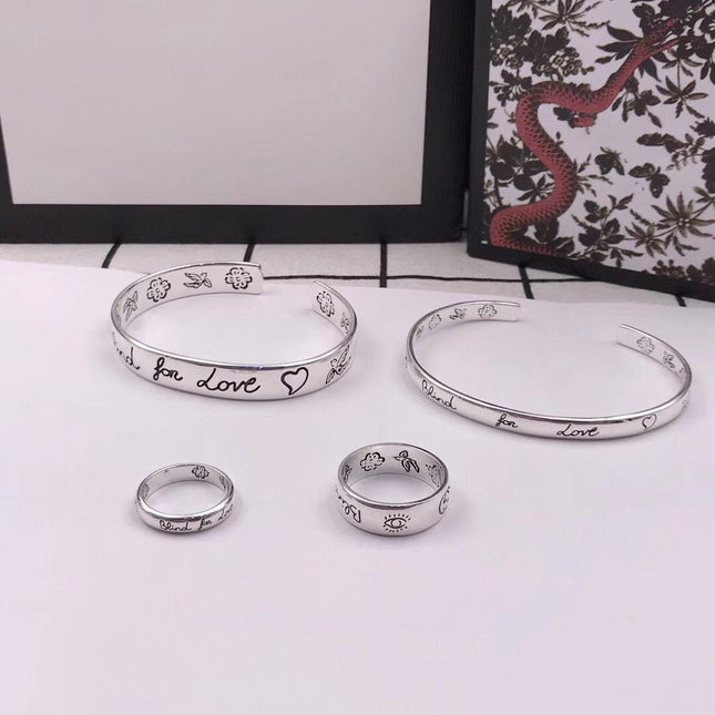 GG SILVER 'BLIND FOR LOVE' BRACELET