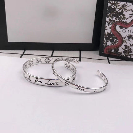 GG SILVER 'BLIND FOR LOVE' BRACELET