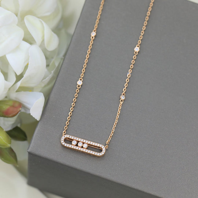 MOVE DIAMOND PAVED NECKLACE