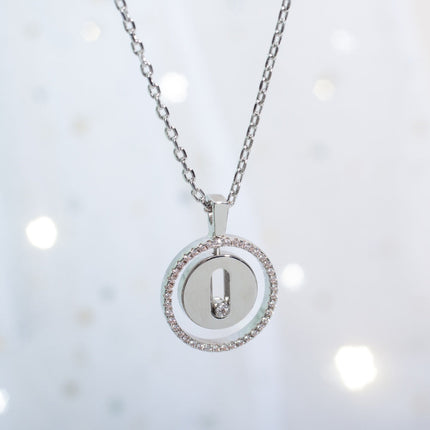 LUCKY MOVE PM NECKLACE SILVER DIAMOND