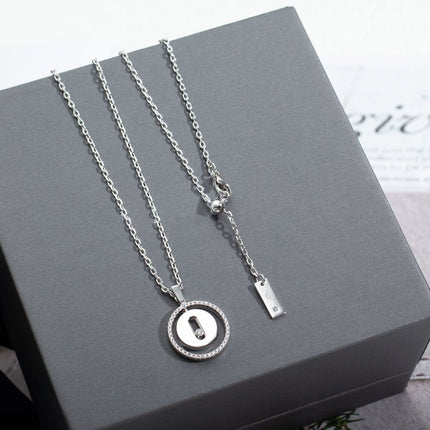 LUCKY MOVE PM NECKLACE SILVER DIAMOND