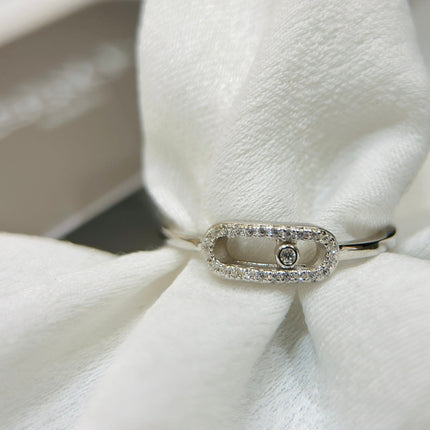 MOVE UNO SILVER DIAMOND RING