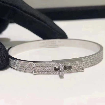 HM KELLY BRACELET IN SILVER AND FULL PAVE DIAMOND