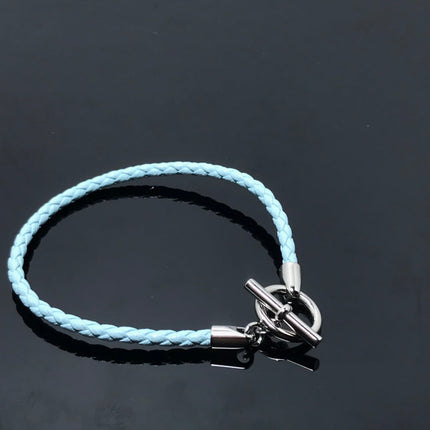 HM LEATHER ROPE BRACELET PIG NOSE