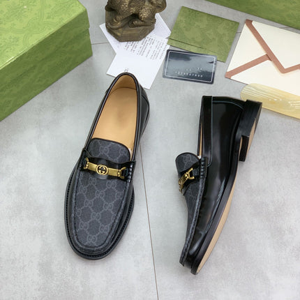 GG LOAFER MEN'S BLACK SMOOTH LEATHER