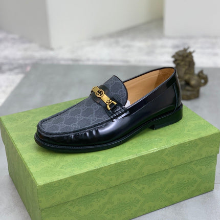 GG LOAFER MEN'S BLACK SMOOTH LEATHER