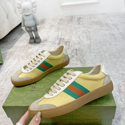 GG SNEAKERS ARDESIA YELLOW LEATHER