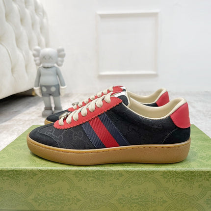 GG SNEAKERS ARDESIA BLACK RED LEATHER