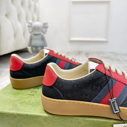 GG SNEAKERS ARDESIA BLACK RED LEATHER