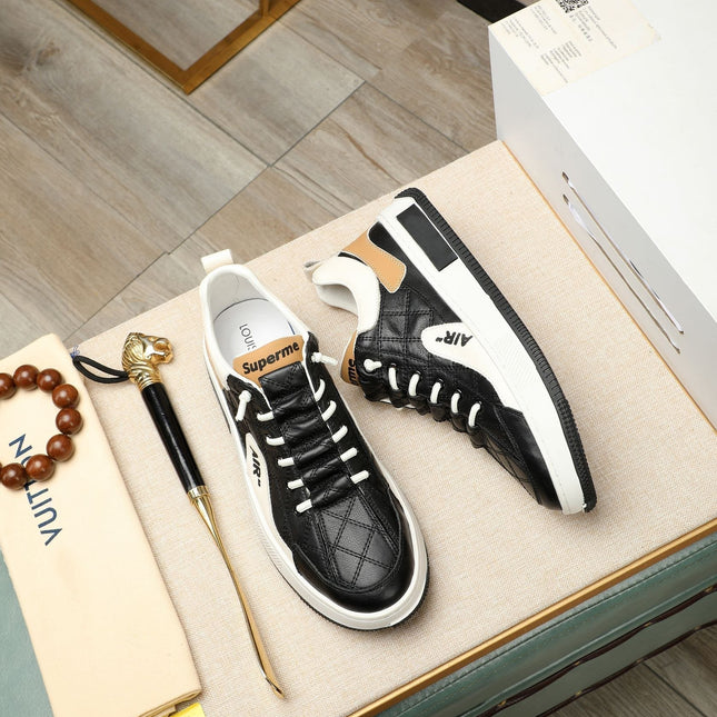 LV AIR SUPERME SNEAKER BLACK