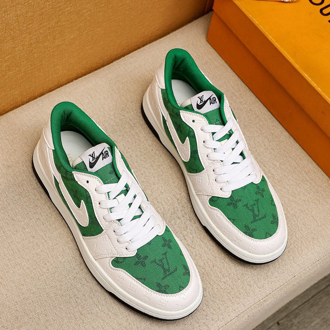 AIR FORCE LV MONOGRAM SNEAKER WHITE GREEN