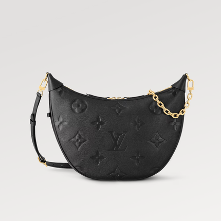 LOOP HOBO 38 BLACK MONOGRAM EMPREINTE LEATHER GOLD HARDWARE